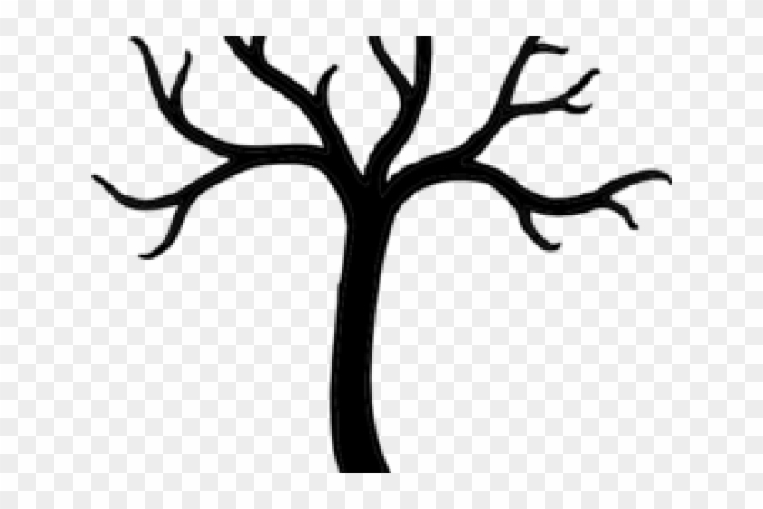 Branch Clipart Bare - Bare Tree Silhouette Png #1416899