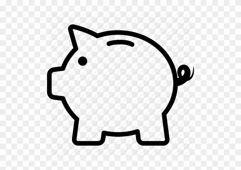 Piggy Bank Clipart Bank Clip Art - Piggy Bank Easy Drawing #1416910