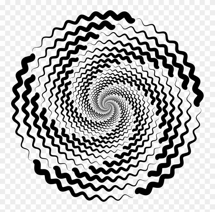 Spiral Abstract Art Whirlpool Abstract Vortex - Spiral Black And White Image Of A Vortex #1417091