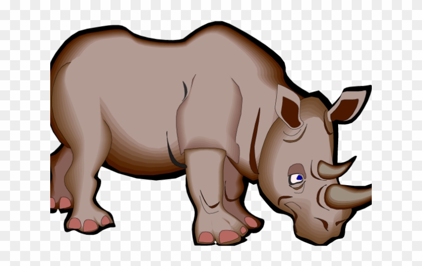 Rhino Clipart Indian Animal - Cartoon Pictures Of Rhinos #1417149