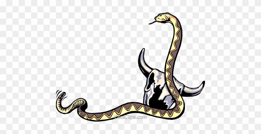 Rattle Snake Royalty Free Vector Clip Art Illustration - Cattle #1417168