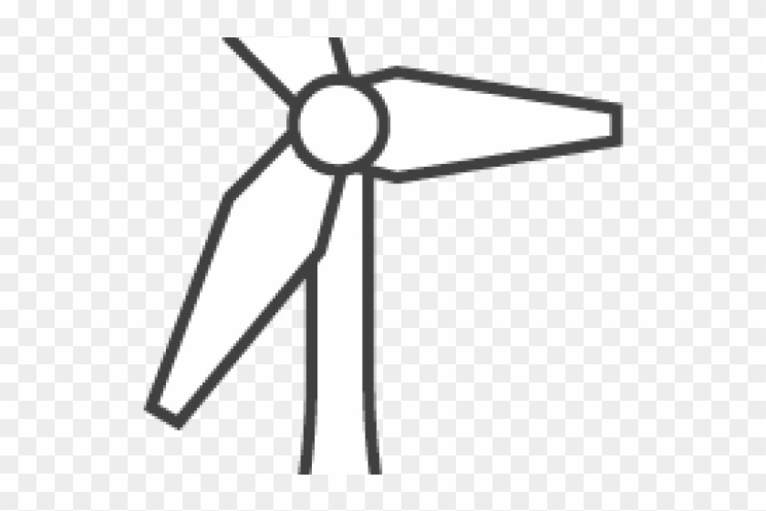 Wind Turbine Clipart Outline - Wind Turbine #1417195