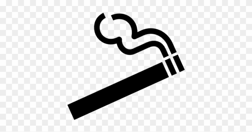 To 21st Is National Non-smoking Week In Canada And - Black And White Clip Art Cigarette #1417202