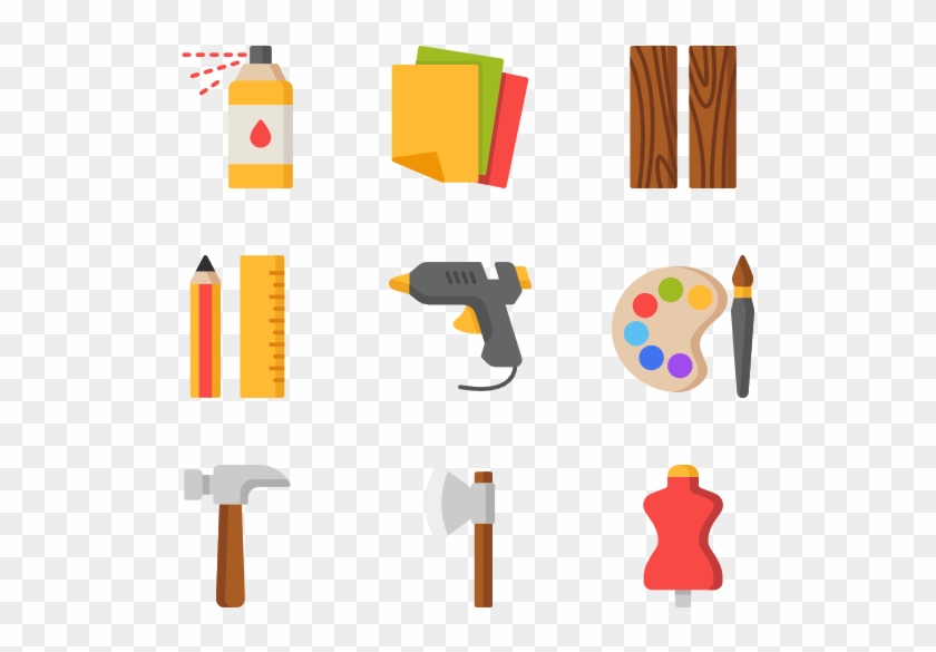 Icons Free Vector Crafts Drafts - Arts And Crafts Icon #1417324