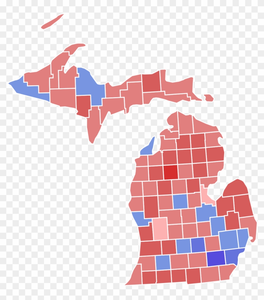 Michigan Election Map 2000 #1417336
