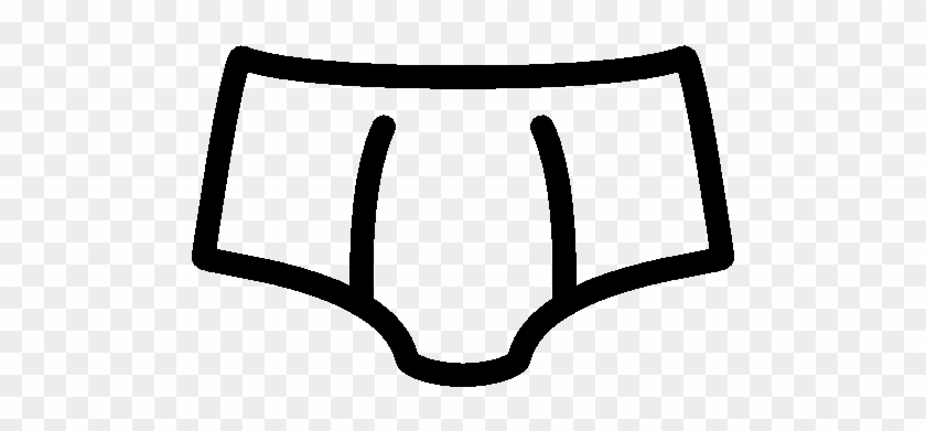 Clothing Underwear Man Icon - Icone De Cueca Preta #1417434