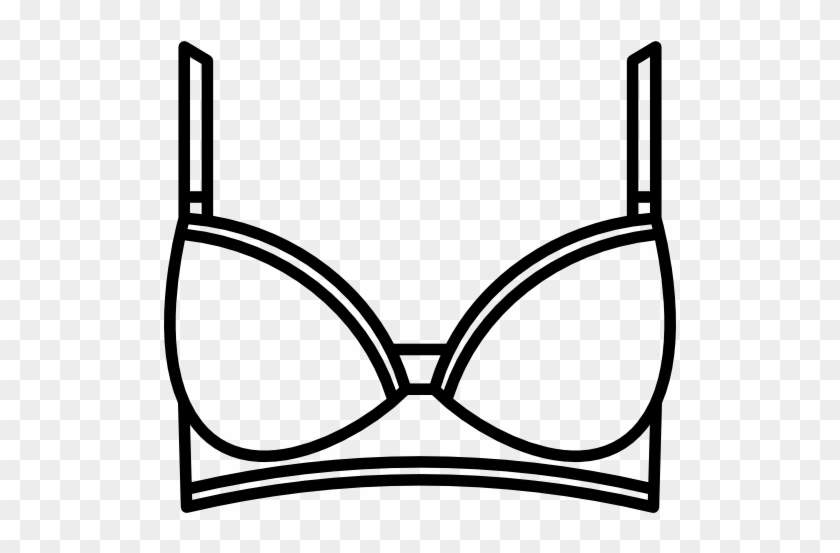 Vector Black And White Library Flat Icon Png Svg - Black And White Bra Clipart #1417476