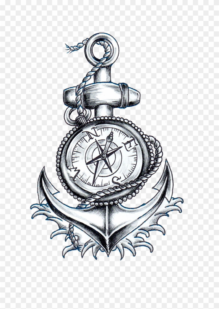 Nautical Anchor And Compass #1417489