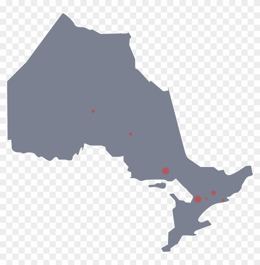 Let's Prevent The Flu - Map Of Ontario Labeled #1417532