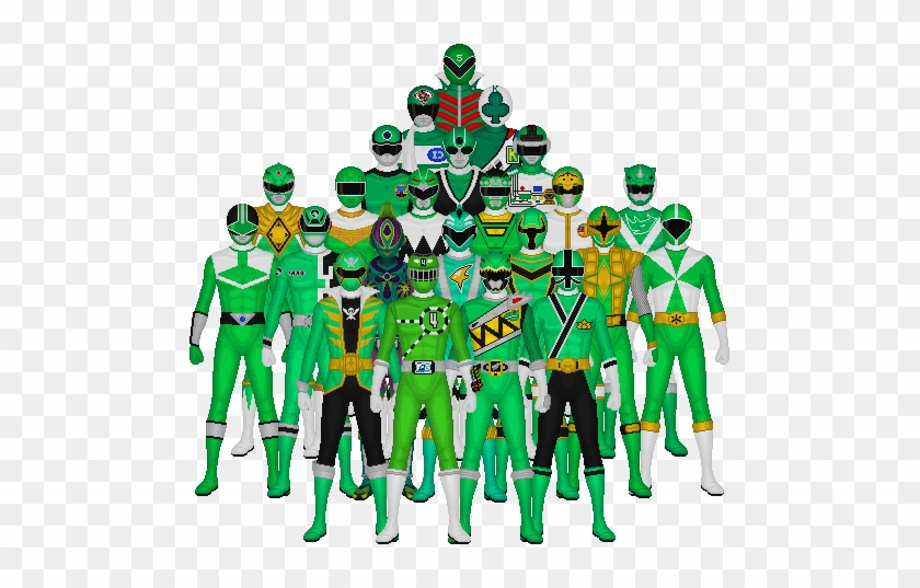 All Of Super Sentai's Greens By Taiko554 On Deviantart - Power Rangers Pirate Legends #1417737