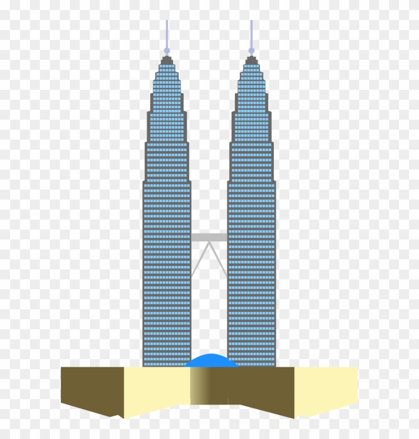 Petronas Towers World Trade Center Jumeirah Emirates - Twin Towers Malaysia Clipart #1417944
