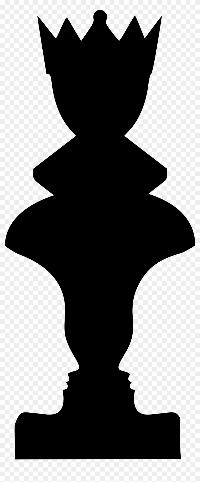 Clipart - Queen Chess Piece Silhouette #1418071
