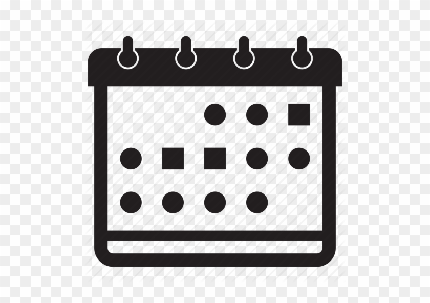 Date Clipart Weekly Schedule - Purple Calendar Icon #1418111