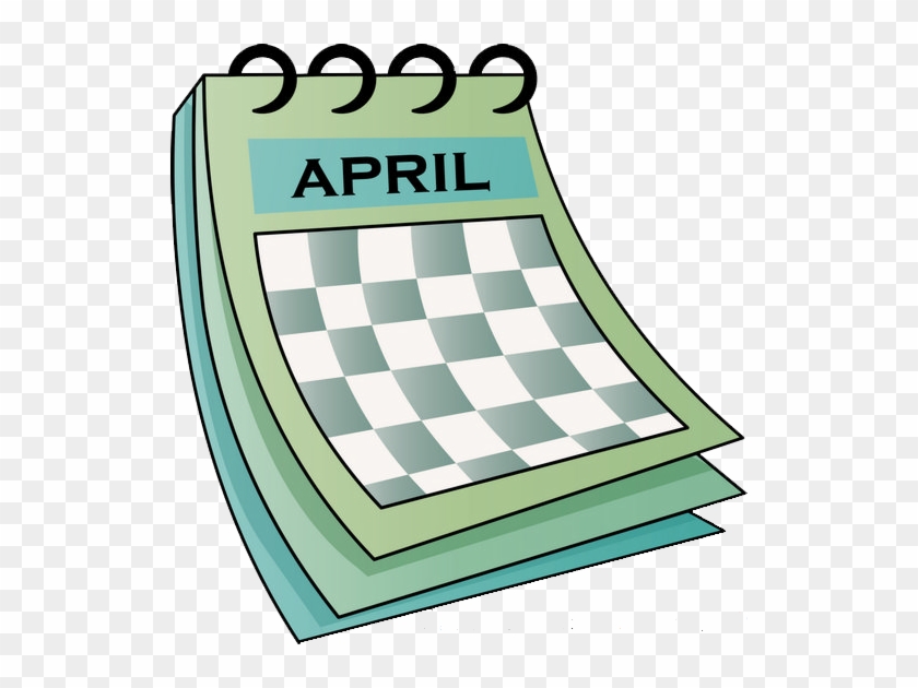 Calendar Clipart Calendar Page - April Calendar Clip Art #1418122