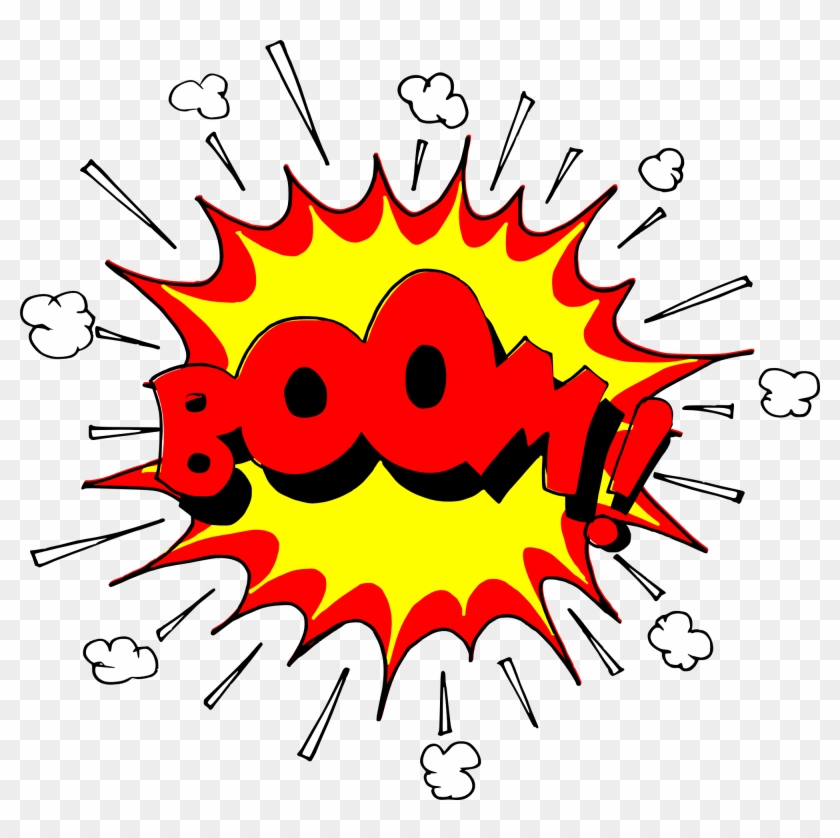 Boom Clipart Transparent - Comic Book Explosion Clipart #1418214