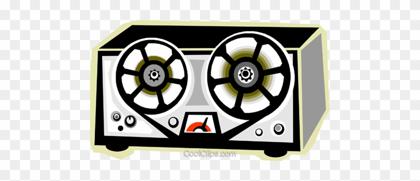 Tape Recorder Royalty Free Vector Clip Art Illustration - Sound #1418220