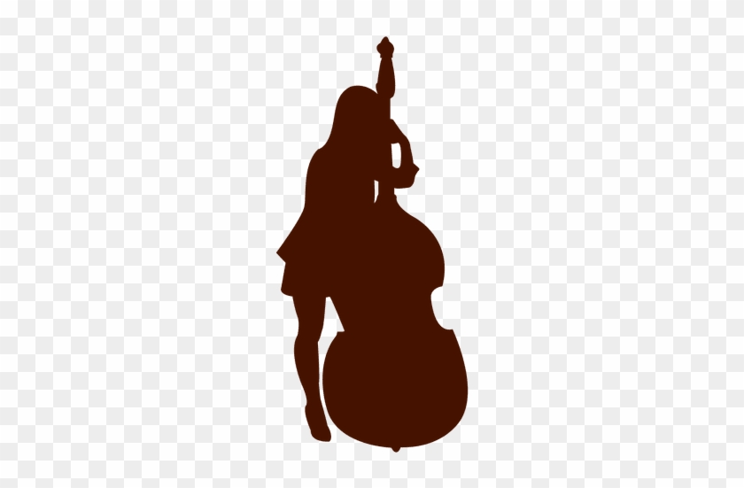 Banner Black And White Stock Musician Music Double - Double Bass Silhouette #1418222