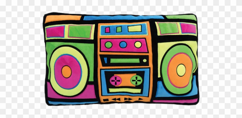 Picture Of Boombox Embroidered Pillow - Iscream Chocoholic! Vanilla Scented Ice Cream Sandwich #1418262