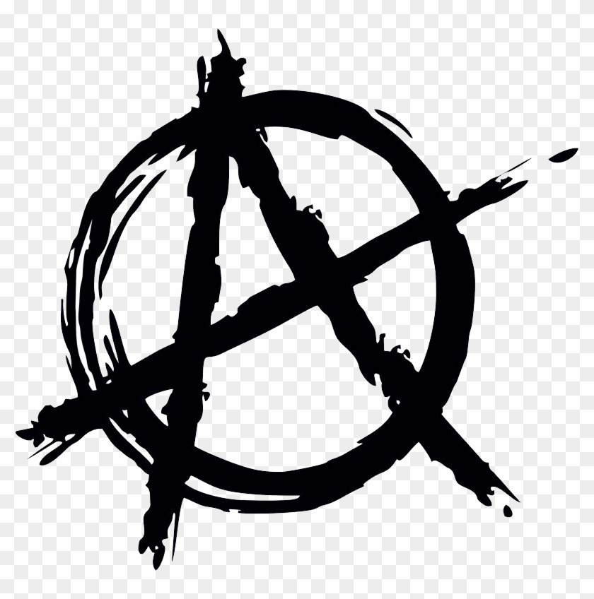 Anarchy Png - Black And White Anarchy Symbol #1418282