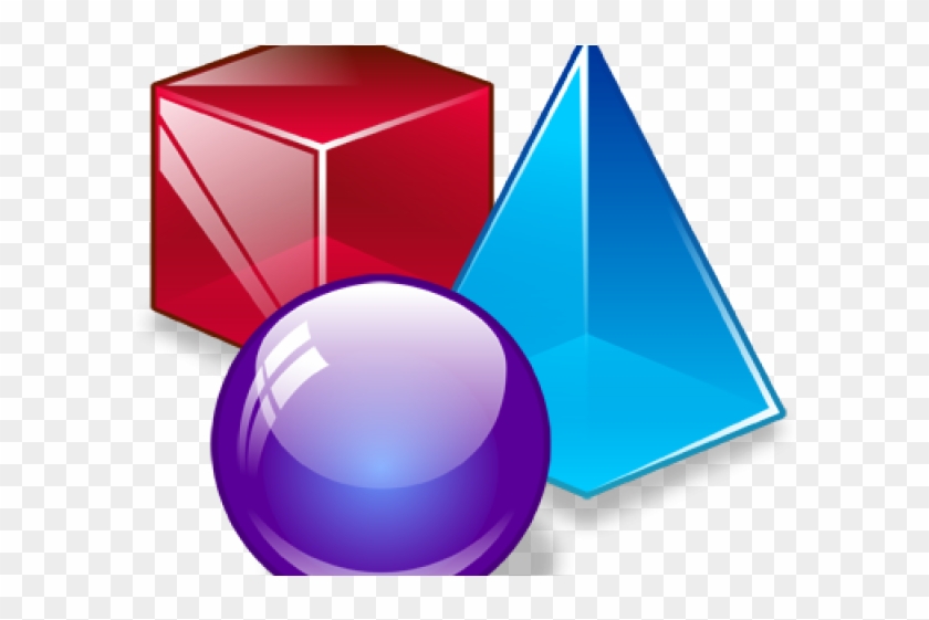 3d Shape Clipart - Geometry Shapes Icon #1418290
