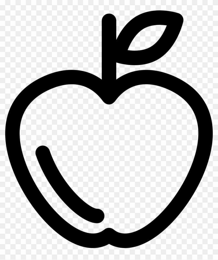 Apple Outline Comments - Apple Vector Png #1418298
