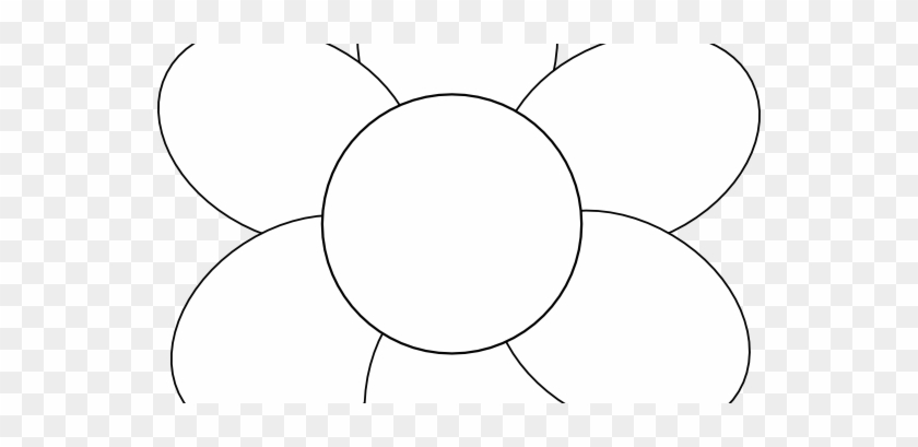 Flower Outline Clipart Template Free Printable Google - Drawing #1418368