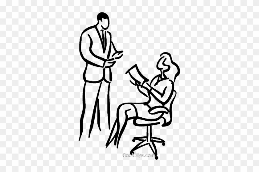 Supervisor Giving Instructions Royalty Free Vector - Illustration #1418381