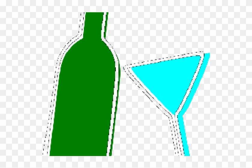 Alcohol Clipart Rum - Glass Bottle #1418554