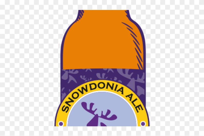 Alcohol Clipart Craft Beer Bottle - Purple Moose Snowdonia Ale / Cwrw Eryri #1418588