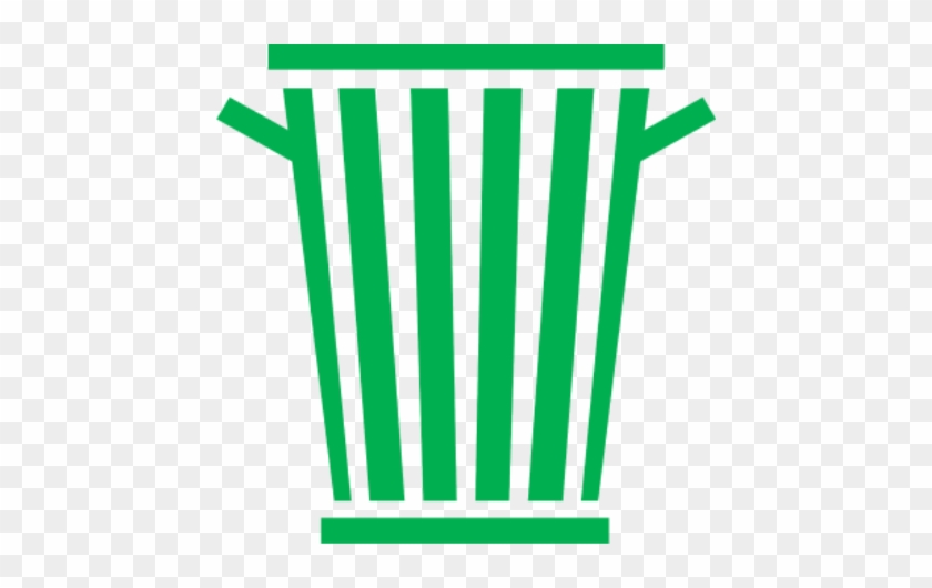 Green Trash Bin - Trash Can Clipart #1418634