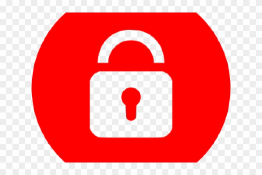 Lock Clipart Red Lock - Blue Lock Icon Png #1418783