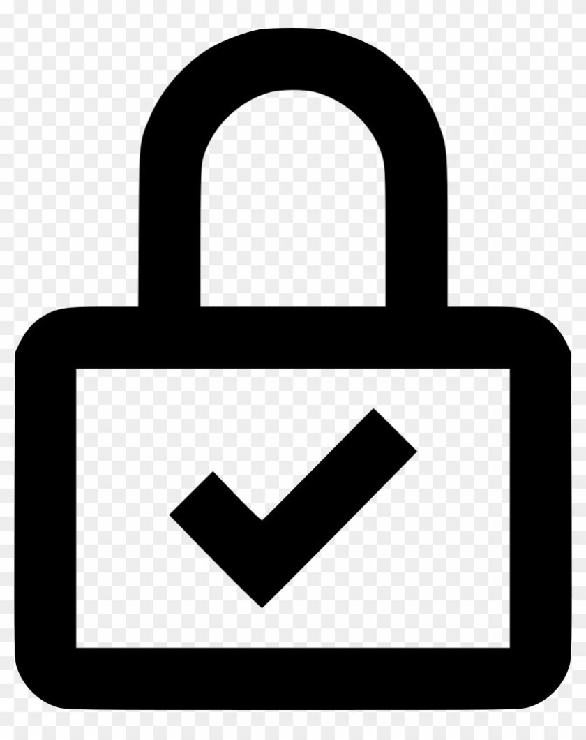 Download Lock Check Icon Clipart Padlock Computer Icons - Sign #1418788