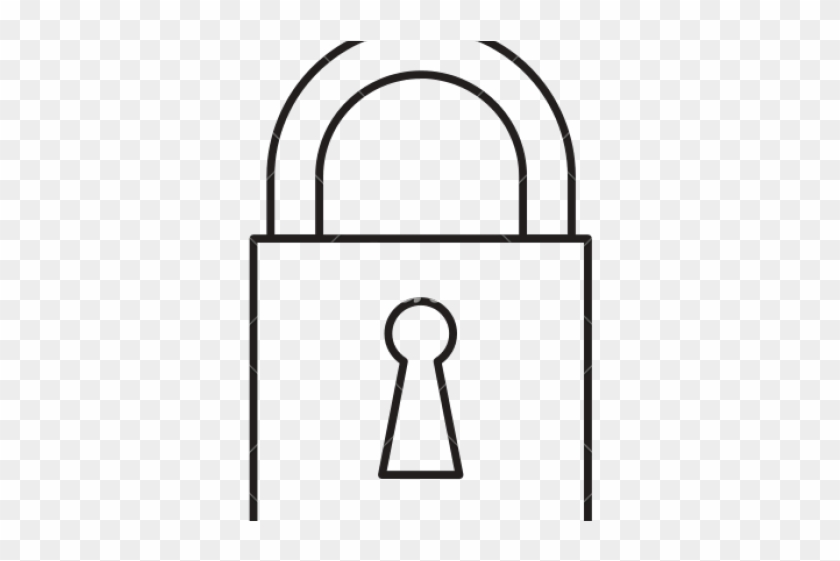 Lock Clipart Padlock - Drawing #1418802