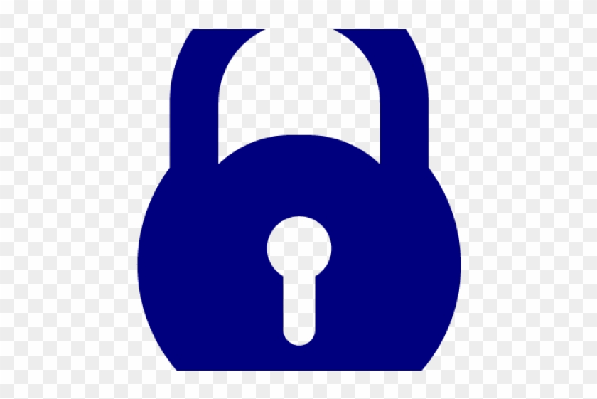 Padlock Clipart Blue Lock - Security #1418813