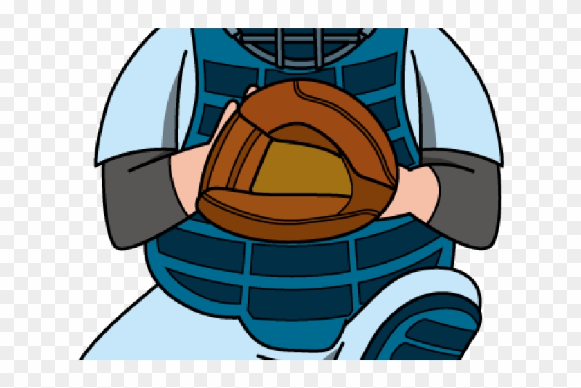 Umpire Clipart - Baseball Catcher Glove Cartoon #1419031