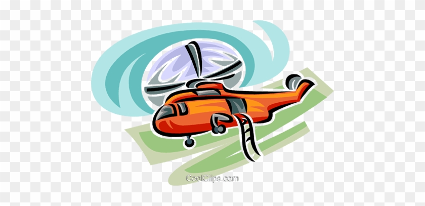 Helicopter Royalty Free Vector Clip Art Illustration - Helicopter Rotor #1419036