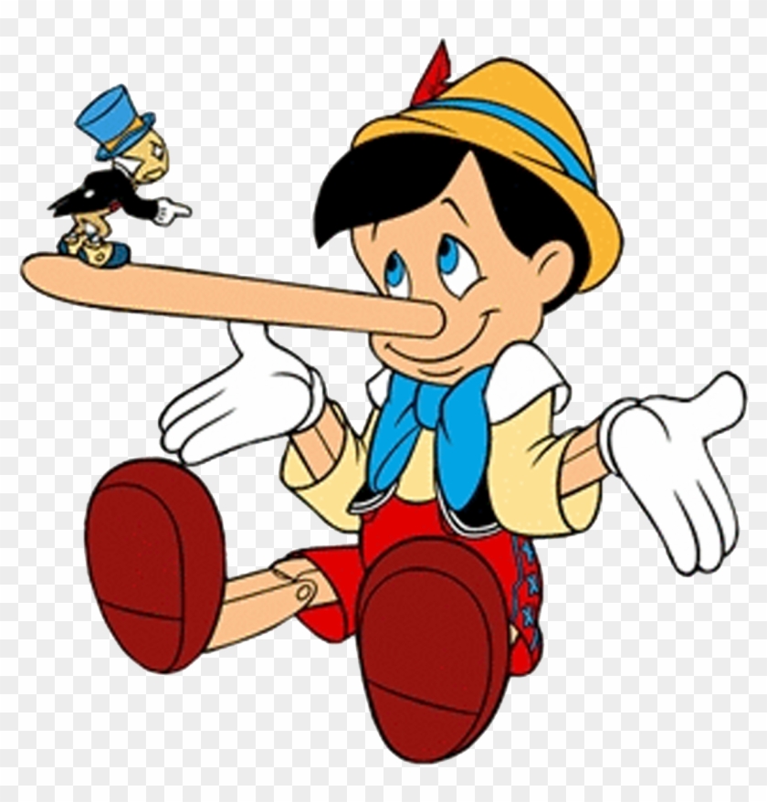 Png Library Conflict Clipart Internal Struggle - Pinocchio With Long Nose #1419126