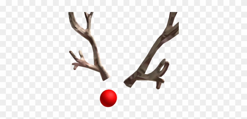 Clipart Freeuse Antlers Transparent Rudolph - Shiny Reindeer Nose Roblox #1419178