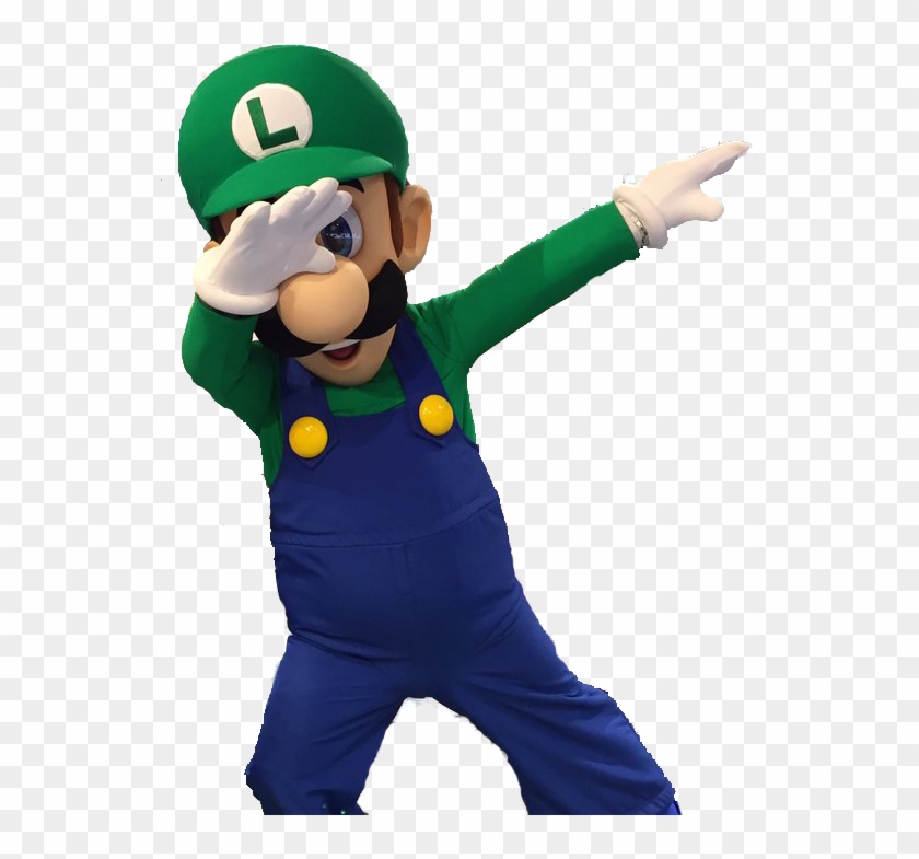 Transparent Template Luigi Dab Transparent Background - Luigi Dab Png #1419206