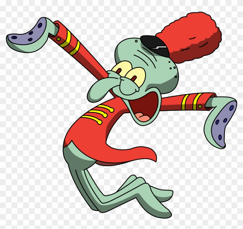 Dabbing Squidward Png - Spongebob Squarepants Edible Image Photo Cake Frosting #1419214