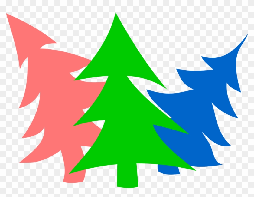 Sugar Cookie Clipart - Season's Greetings Colorful Trees Christmas Card #1419256