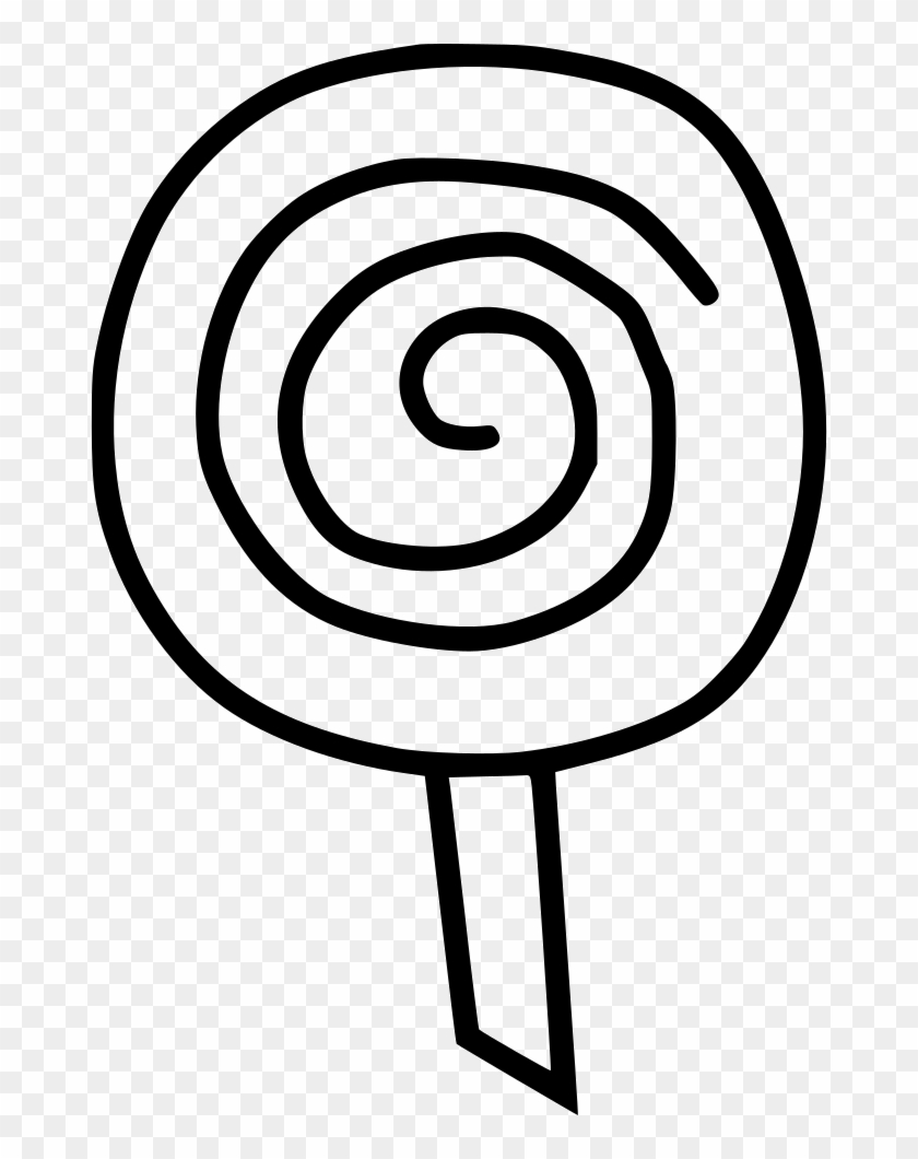 Clipart Black And White Stock Loolypop Sweet Png Icon - Drawing #1419275