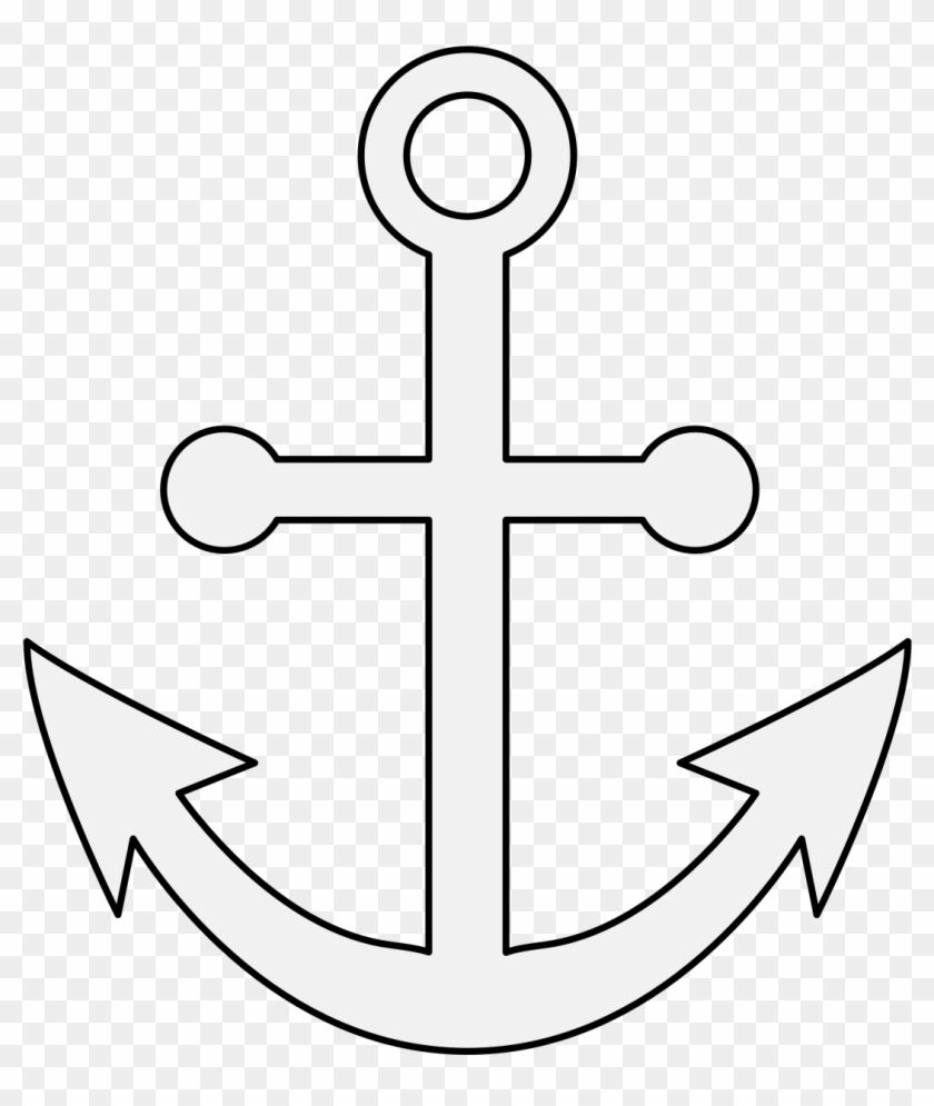 Clipart Royalty Free Download Anchor Clip Traceable - Clip Art #1419277