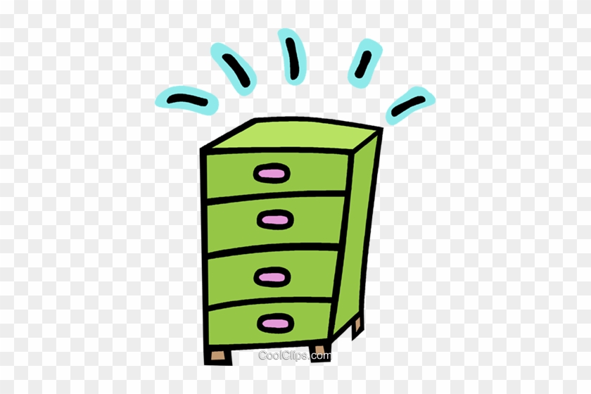 Dresser, Chest Of Drawers Royalty Free Vector Clip - Kommode Clipart #1419282
