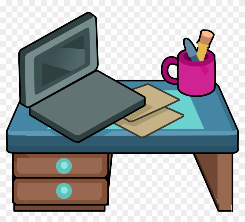 Image Transparent Download Desk Clipart Club Penguin - Club Penguin Desk #1419290