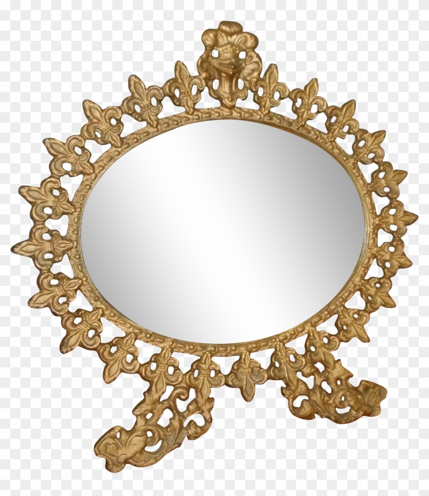 Vintage Standing Gilt Vanity Mirror - Mirror #1419305