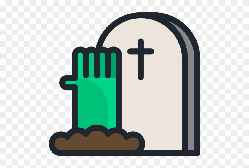 Cemetery Vector Zombie Background Png Free - Death Zombie Halloween #1419333