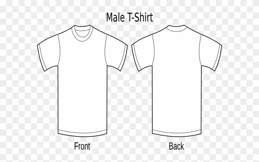 White V Neck T Shirt Template Png #1419381