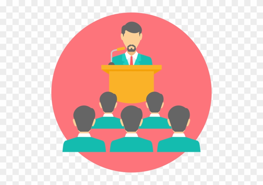 Lecture, Powerpoint, Presentation Icon - Lecture Png #1419399