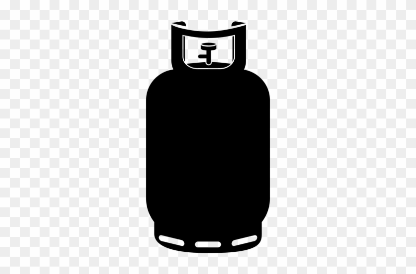 Propane Gas Silhouette Transparent - Gas Cylinder Vector Png #1419426